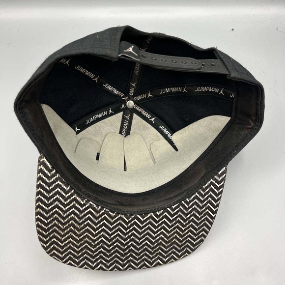 Air Jordan Hat Men Black Embroidered Logo‎ Jumpman Snap Back Cap - Picture 2 of 8